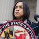 Baltimore City State’s Attorney Marilyn J. Mosby announces in Baltimore May 1, 2015, that criminal charges will be filed against six Baltimore police officers in the death of Freddie Gray.
Andrew Burton/Getty Images